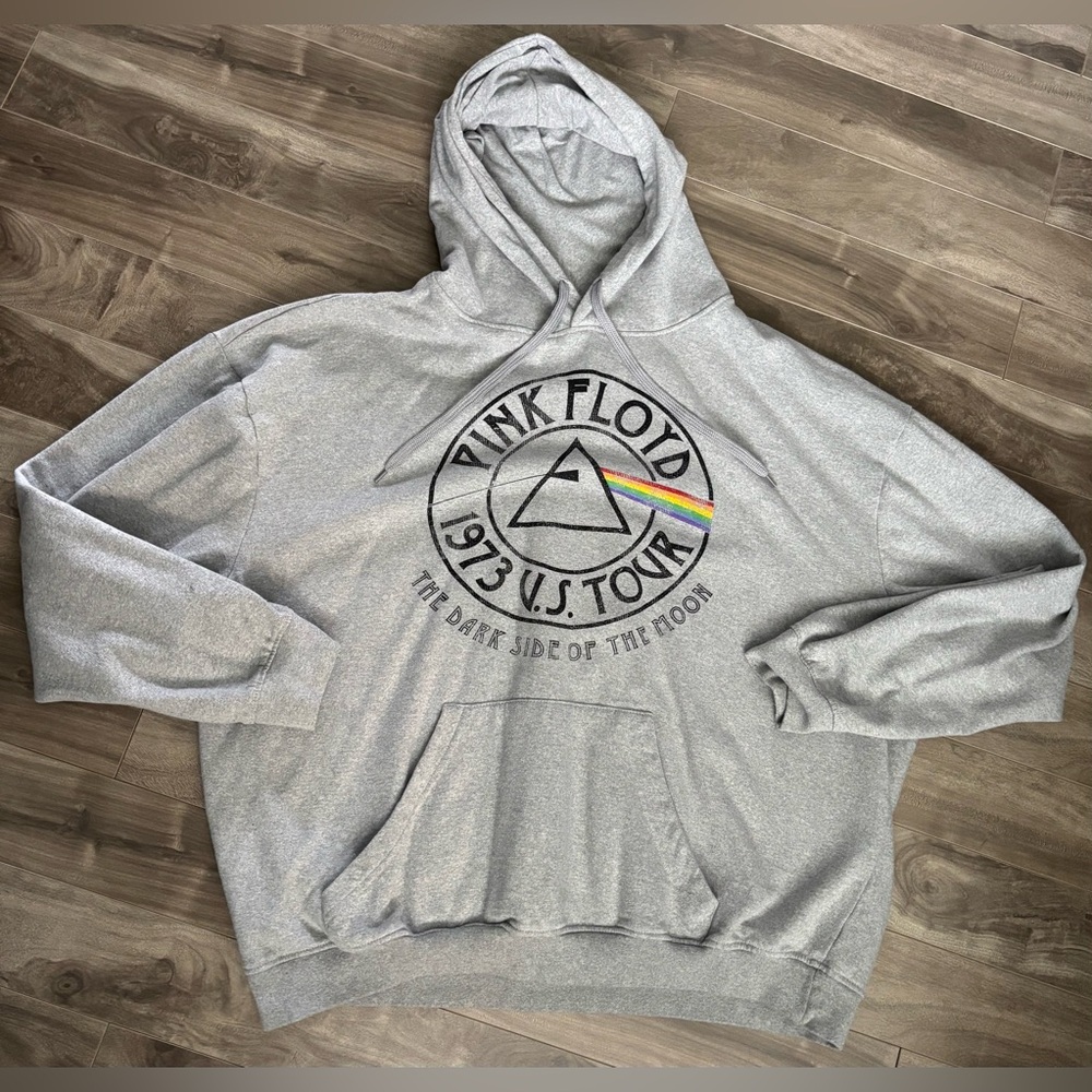 Hoodie Pink Floyd Drawstrings Pouch Pocket 2X